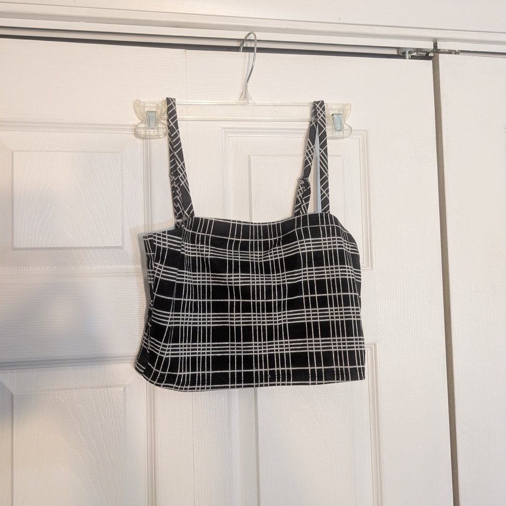 Forever 21 Black and White Checkered Camisole
